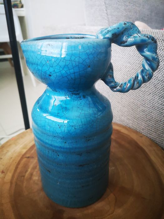 Jarra azul campestre