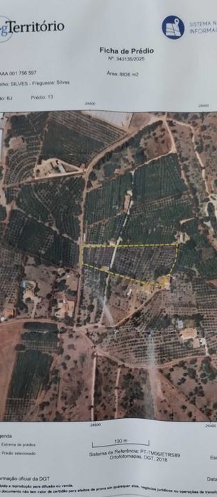 Terreno com casa para recuperar a poucos minutos da cidade de Silves