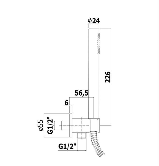 Душова система Paffoni Shower прихованого монтажу, хром, KITLIG015CR