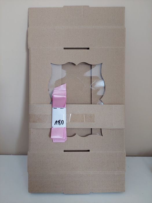 Pudełko box z kokardą 20x20x7