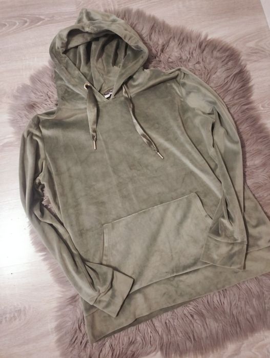 Bluza welurowa Pepco khaki zielona