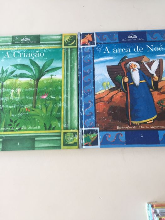 Coleção de livros Histórias da  Biblia para criamças!  Novosa