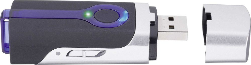 GPS lokalizator Renkforce GT-730, 18 h, czarny, USB