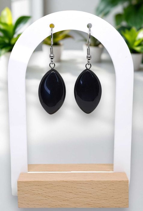 Kolczyki z ONYKSU, onyks, łezki #1416