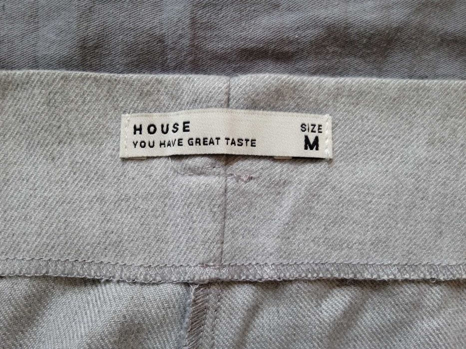 Szare spodnie luźne cygaretki z paskiem House M *nowe