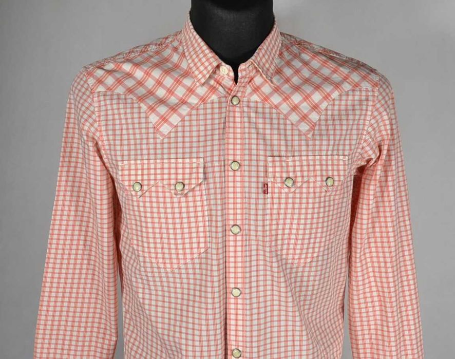 LEVIS Vintage Koszula Męska Długi Rękaw M Bawełna 100% Super Stan Oryginalna