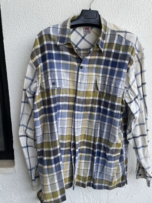 Camisa de manga cumprida aos quadrados de flanela Lewis