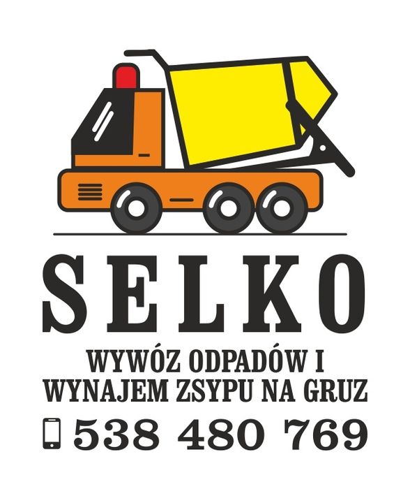 Kontenery wywóz odpadów gruzu śmieci SELKO Gorzów i okolice