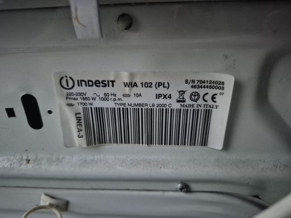 Pralka Indesit WIA 102 (PL) na czesci