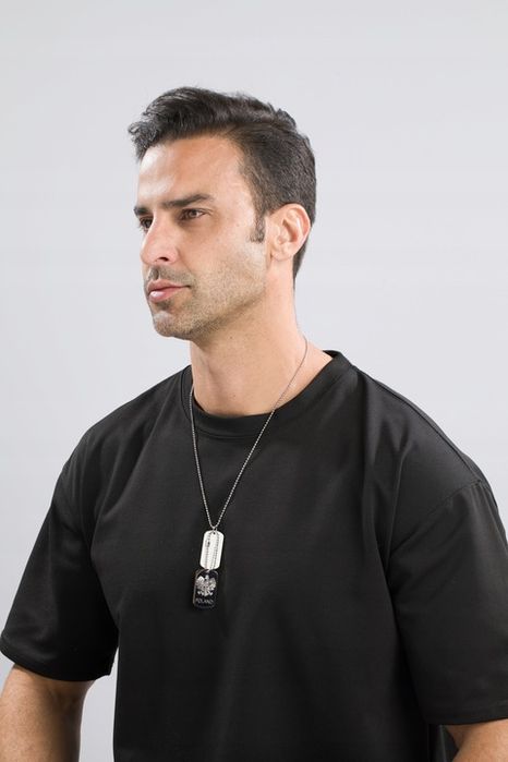 Nieśmiertelnik Z Grawerem X2 Męski, Stal Chirurgiczna Grawer Mechanicz