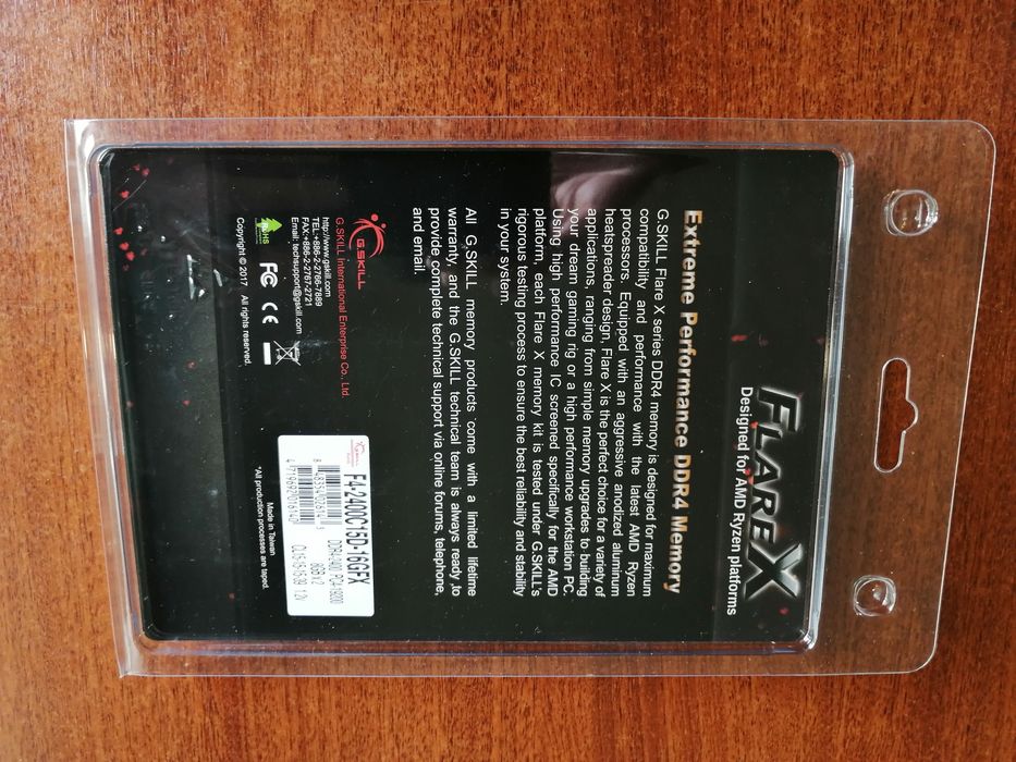 16 GB Memórias Ram DDR4 2400 MHz