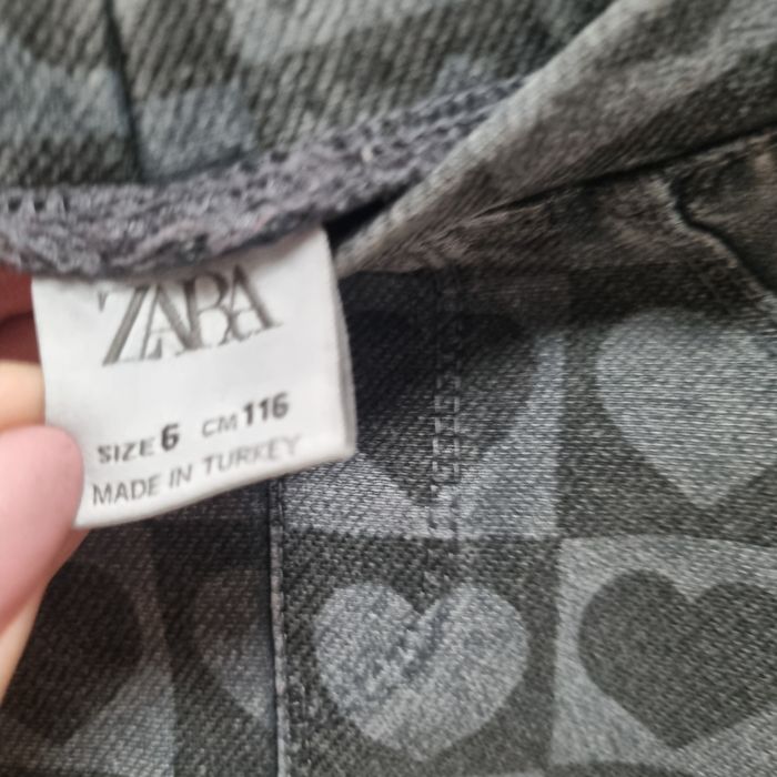 Jeansy leginsy w serca Zara 116