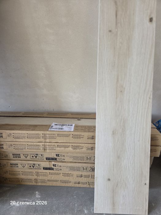 Gres shadow wood cream mat  7m cersanit