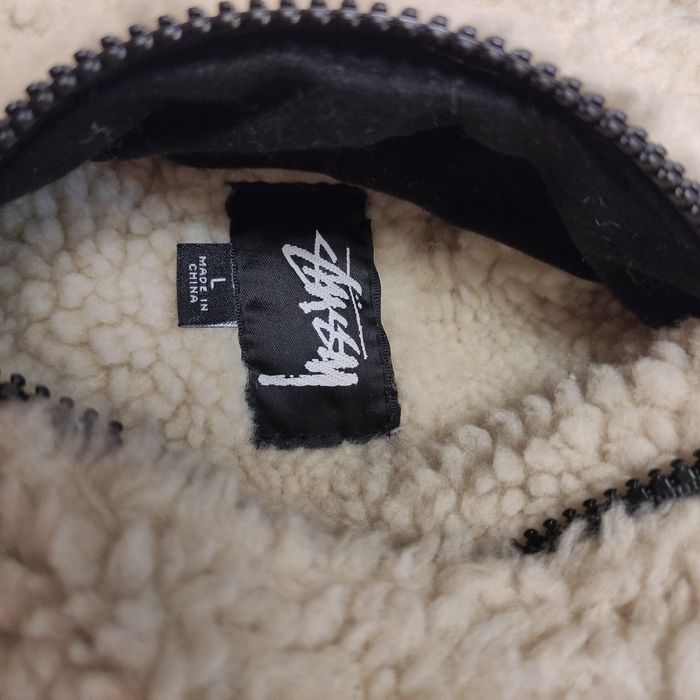 Двухсторонняя курточка stussy 8 ball sherpa reversible jacket: 4