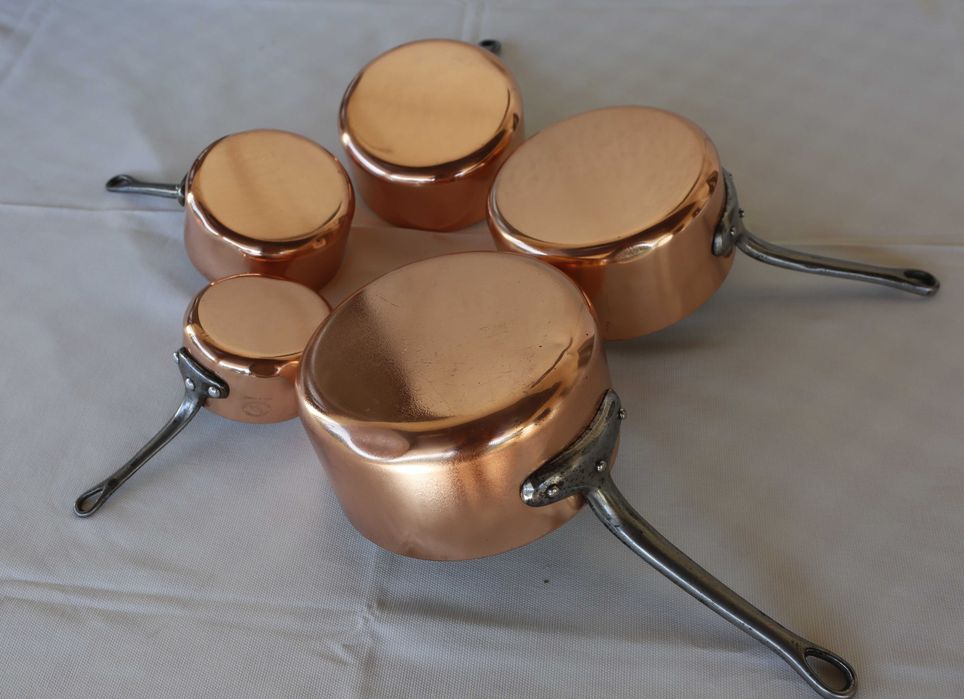 Tachos Cobre como novos Les Cuivres De Faucogney
