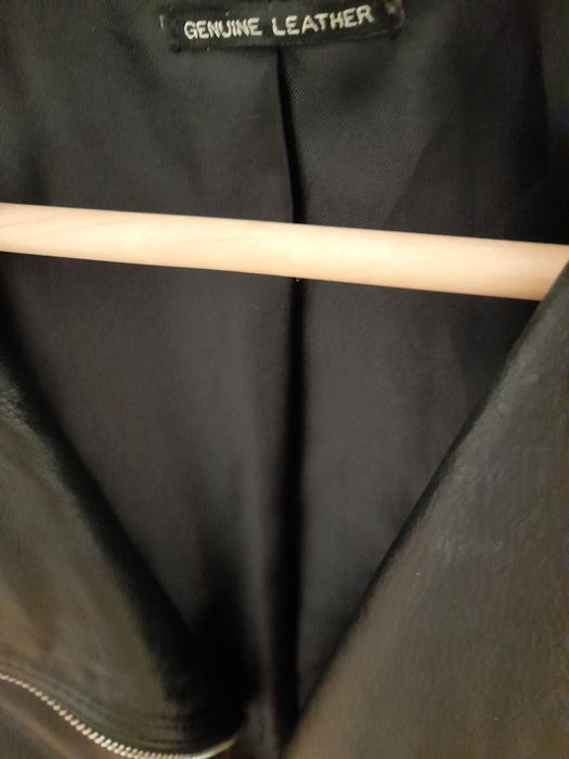 Casaco biker de pele