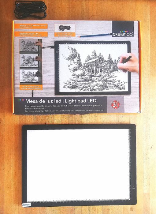 Mesa de luz A4 e A3 Crelando Led e Kaiser