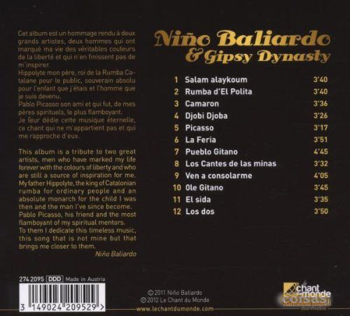 Niño Baliardo & Gipsy Dynasty - Picasso (2012) (Promo Novo)