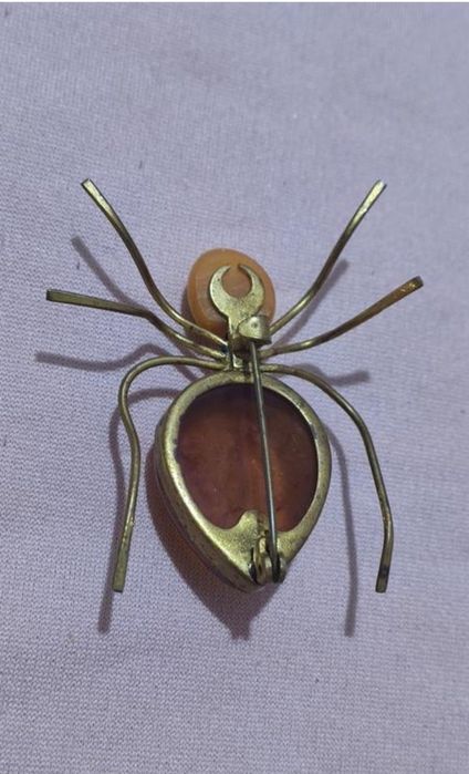 Брошь янтарь,бурштин,винтаж