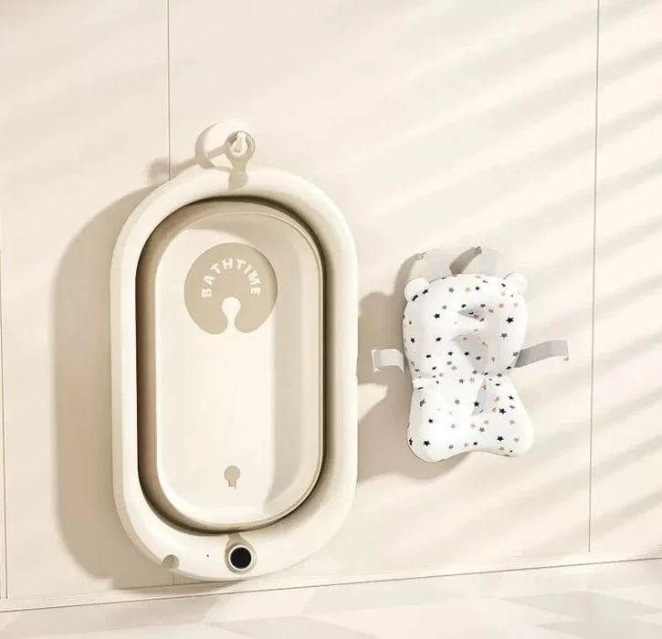 Ванночка дитяча розкладна,електронний датчик, матрасик,клапан зливу