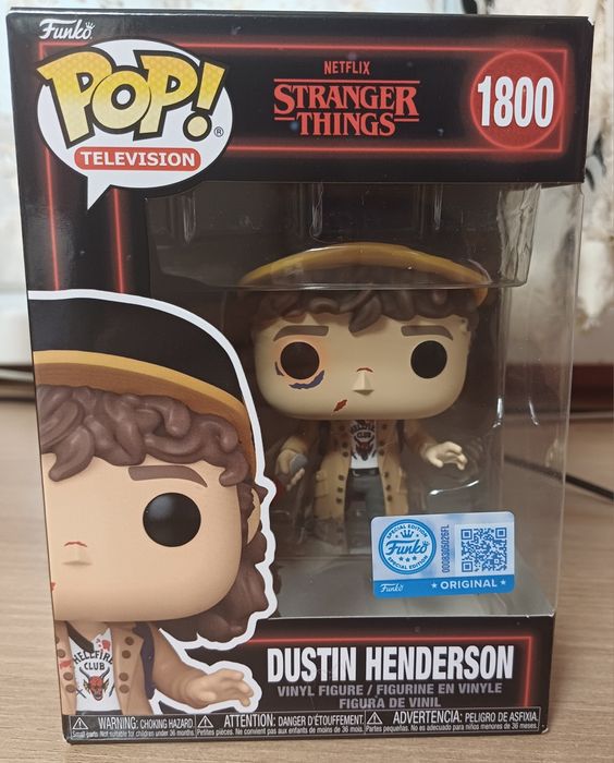 Funko Pop Dustin Henderson #1800 Stranger things (Дивні дива) фігурка