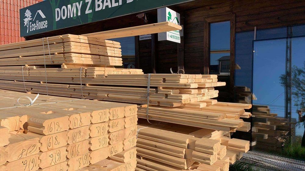 Bal Drewniany 1mb Profilowany 40x150 Bale na Dom