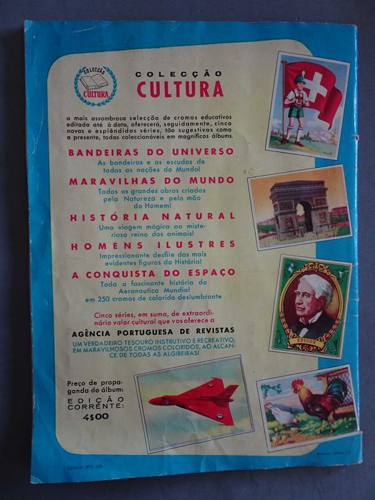 Caderneta de cromos Maravilhas do Mundo (faltam 11 cromos)