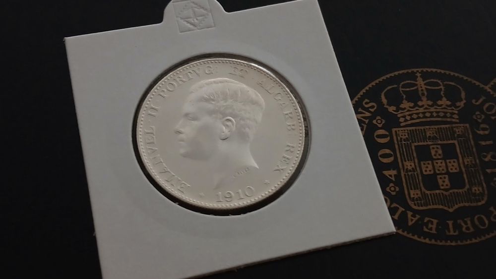 Moeda de prata 500 Reis 1910 (M. Pombal)