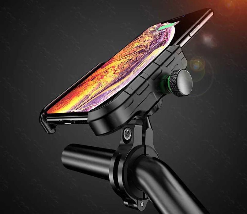 Suporte telemóvel carregador sem fios wireless moto cafe racer