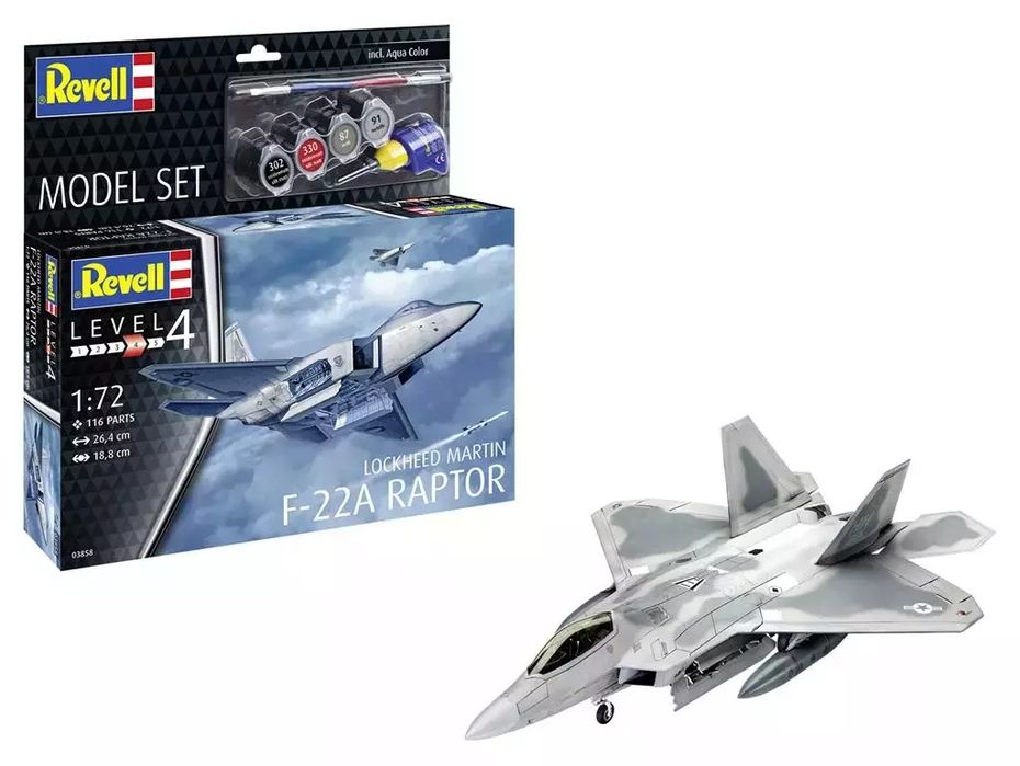 Samolot Lockheed Martin F-22A Raptor. Revell
