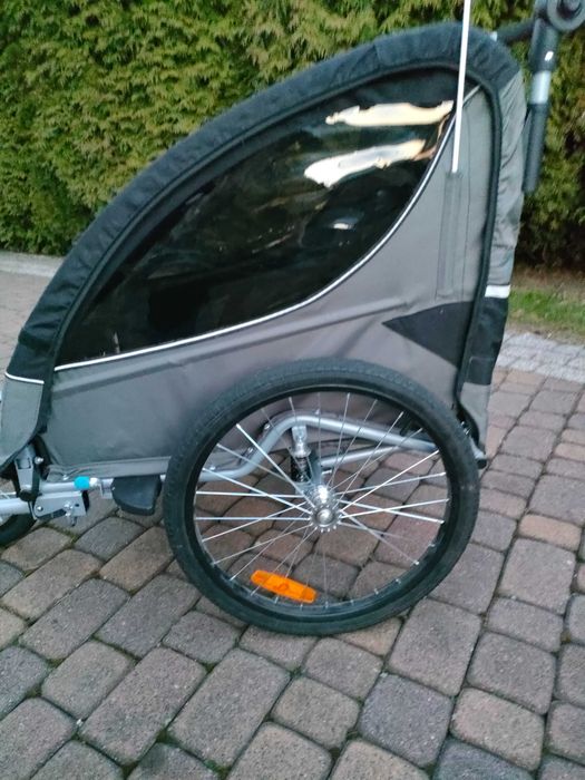 Przyczepka rowerowa dla dzieci KESSER 2w1 dwuosobowa