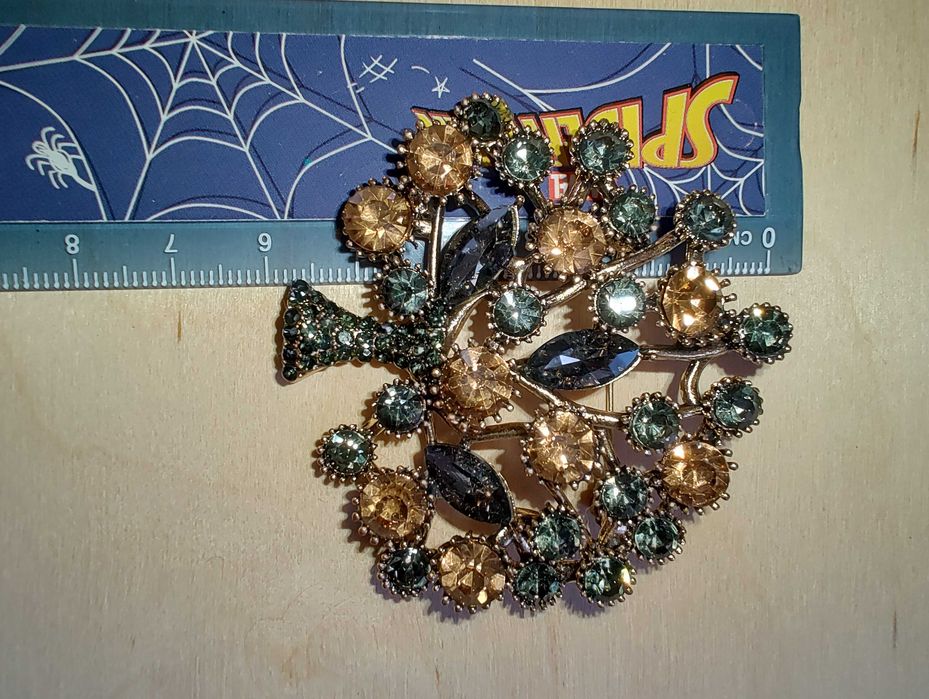 Broszka/przywieszka - duże kryształowe drzewko