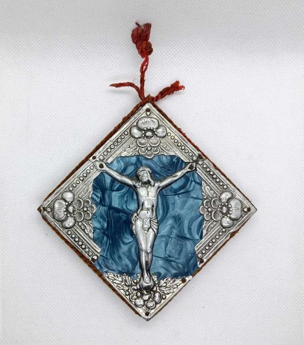 Pequeno quadro antigo católico de Jesus Cristo