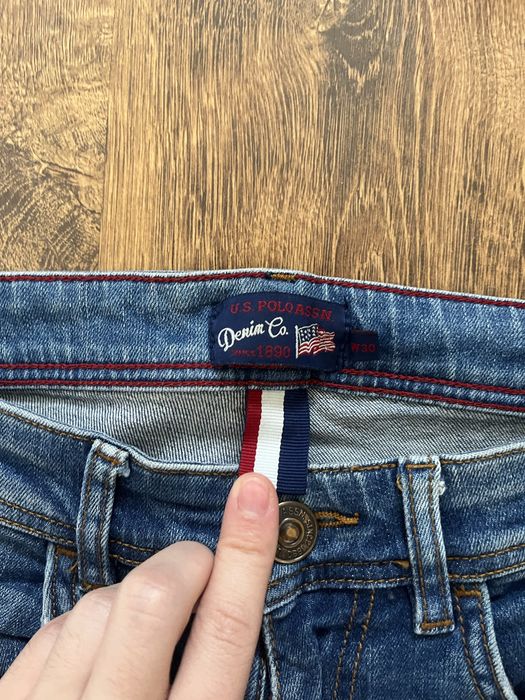 Джинси джинсы us polo ussn slim fit drill drip banda