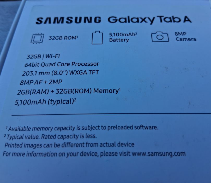 Планшет Samsung Galaxi Tab A 8-32 Gb.Куплен в 2021 г(7)Как новый!