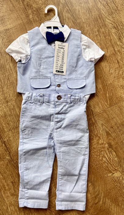 Komplet do chrztu dla chlopca, wesele, impreza rozmiar 68 nowy