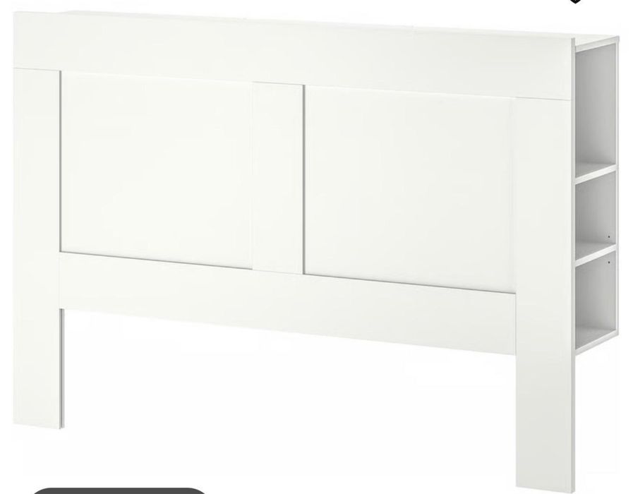 Cabeceira de Cama IKEA Branca com Arrumação