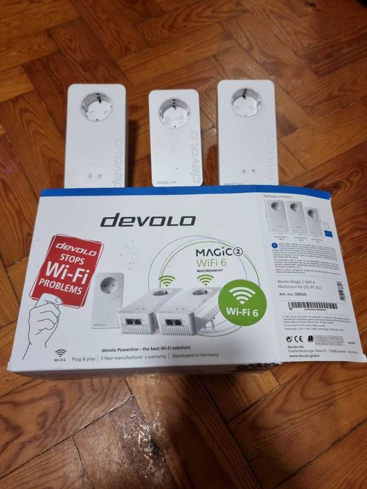 Devolo Magic 2 WiFi 6 Multiroom Kit (3 adaptadores)  Como Novo