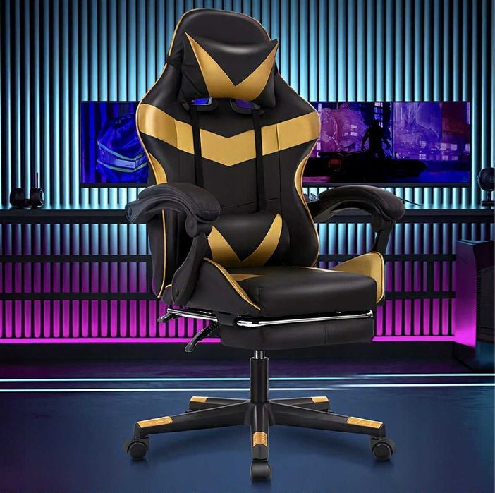 FOTEL GEAMINGOWY dla chłopca na prezent do gier komputera wygodny