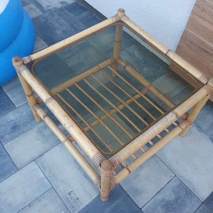 Stolik ratanowy na balkon,taras