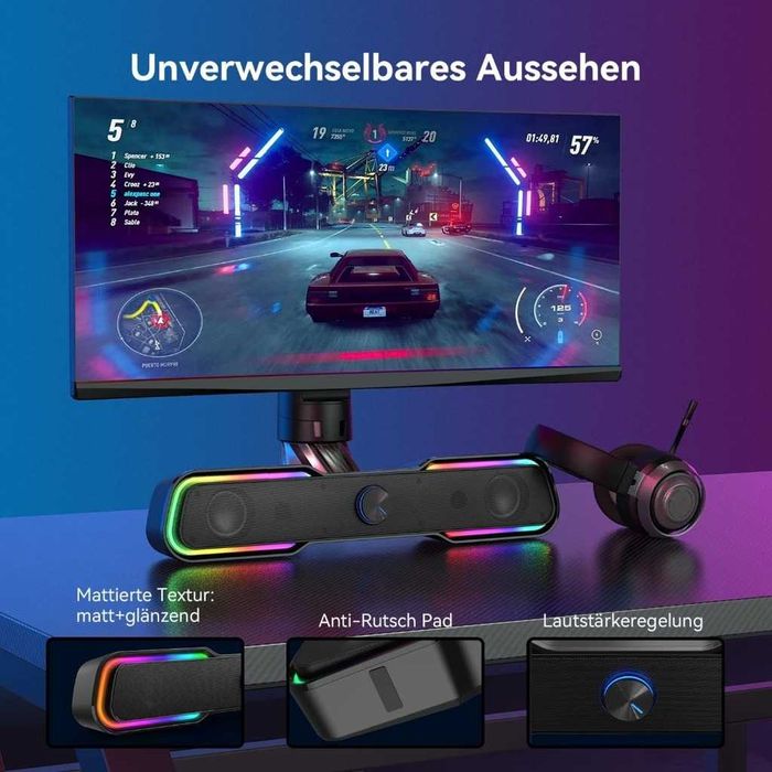 Głośnik czarny zmienia kolory