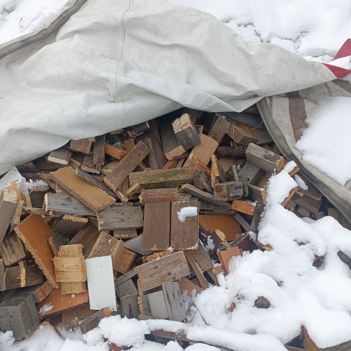 Stos drzewa pocietego