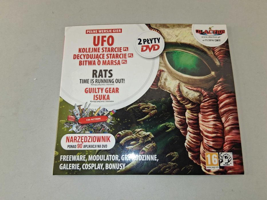 N006 CD-Action 11/2016 UFO Rats Guilty Gear Isuka 2x Płyty DVD