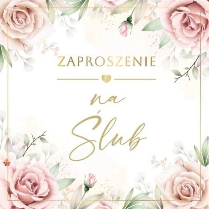 Zaproszenie Ślub (10szt) Armin Style oprawa: folia