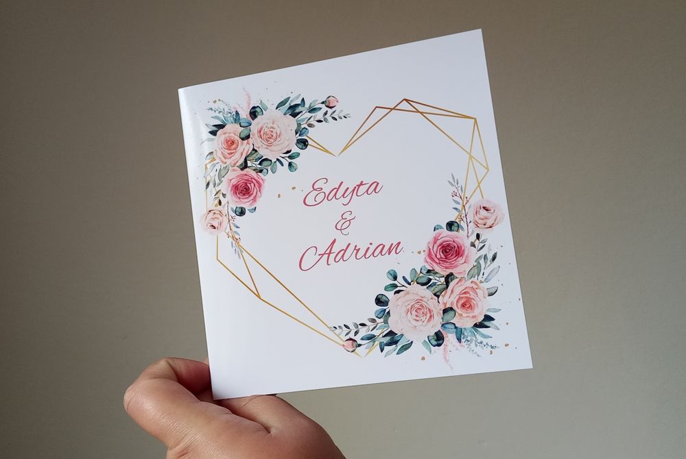 Zaproszenie na ślub otwierane