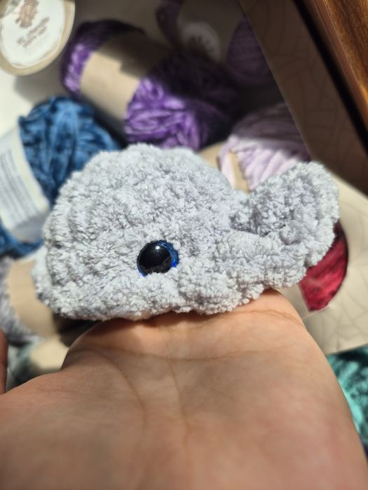 Płaszczka na szydełku, handmade, amigurumi