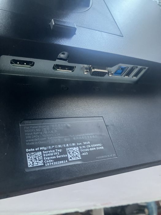 Монитор Dell P2417Hc  битый