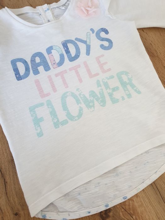 Bluzka kwiatuszki falbanki rozmiar 86