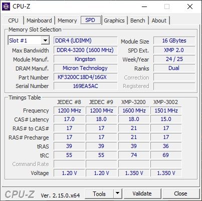 Kingston Fury DDR4 32GB [2x16] 3200MHz Оперативна пам'ять