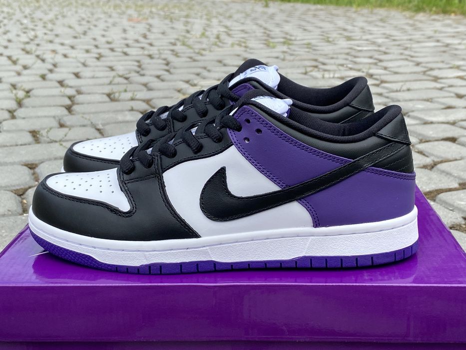 Кроссовки Nike SB Dunk Low Court Purple Найк Данки череые фиолетовые: 4 ...